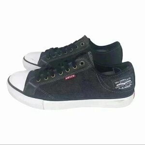 Levi’s Stan Buck C Men’s Sneakers Size 8 Black Denim Retro Comfort Casual